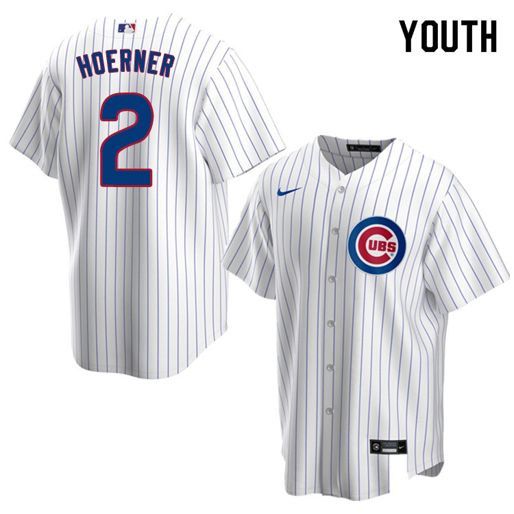 Nike Youth #2 Nico Hoerner Chicago Cubs Baseball Jerseys Sale-White
